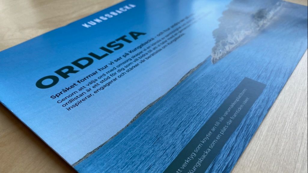 Ordlista som beskriver Kungsbacka som plats. 